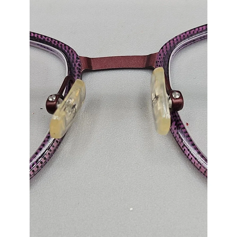 Morel France OGA Eyeglasses Purple Frames Only 30055L 51 19 140 PR06 Metal